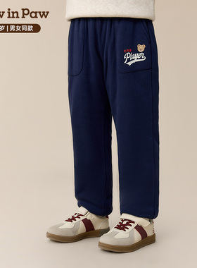 PawinPaw卡通小熊童装男女童加绒束脚裤PCTMF4V31M