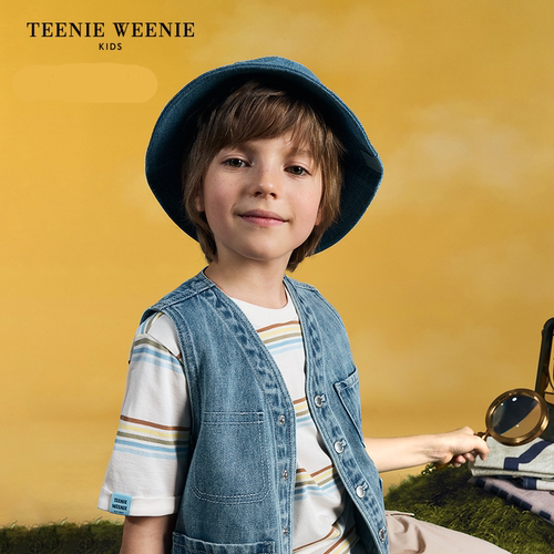 TeenieWeenie Kids小熊童装男女童渔夫帽TKAC25S392B