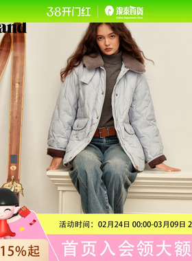 【三防面料&鹅绒】Eland衣恋羽绒服女时尚毛领外套