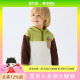 马拉丁儿童卫衣25冬男小童细腻摇粒绒拼色嵌条连帽卫衣615916607D