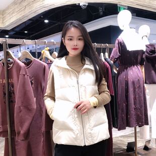 LanaFaY 女士简约翻领连帽马甲L2DA96