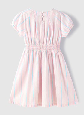 Annil/安奈儿童装女童2021夏款全棉短袖连衣裙AG123799