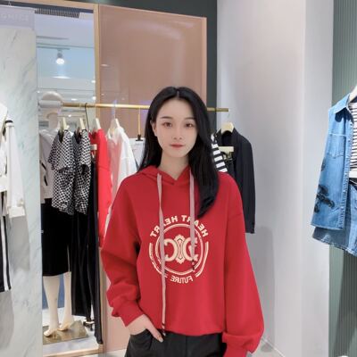 迪赛尼斯 女士宽松时尚卫衣D23322D6029