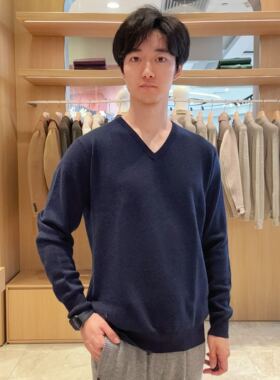 鄂尔多斯1980男士时尚简约针织衫C146A0067