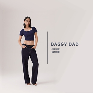 0104 A3494 Levi s25年秋冬女士Baggy直筒牛仔裤