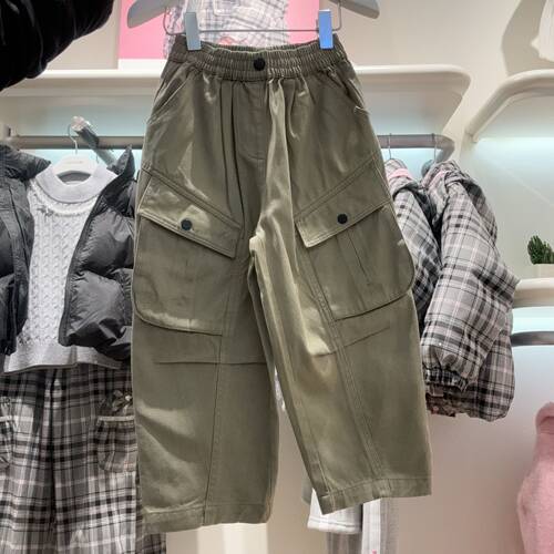 Mini Peace男女童简约休闲长裤F1GBF1247