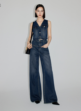 伊芙丽女士时尚休闲马甲（水洗产品）1F3210401