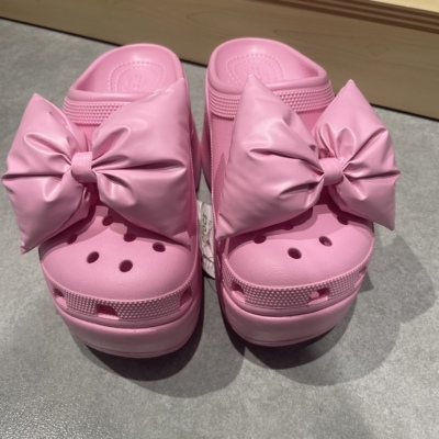 CROCS 人鱼鞋蝴蝶结Clog休闲鞋210000-6WY