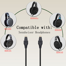 头戴式耳机线HD650耳机线 hd600平衡线HD660S HD580带麦线2.5 4.4