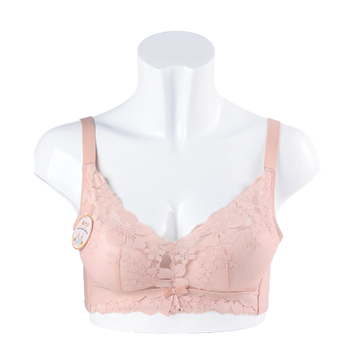 红豆中厚显大b罩杯收副乳内衣