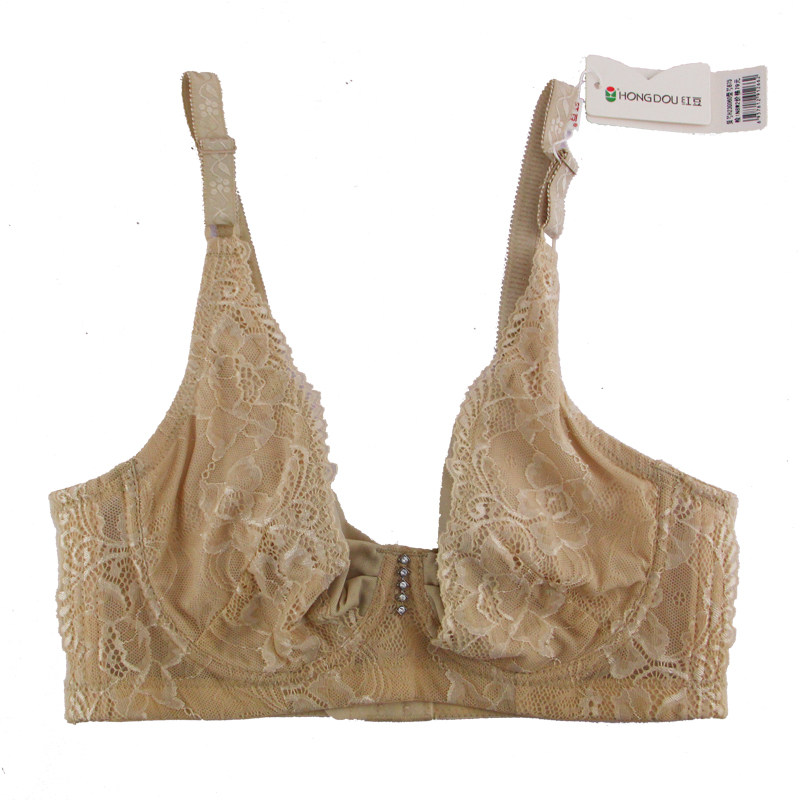 红豆夏季薄款有钢圈聚拢调整型胸罩女士舒适透气内衣B罩杯文胸