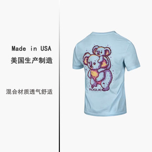 美国ROGUE运动休闲健身考拉透气短袖t恤欧美码大号撸铁圆领男