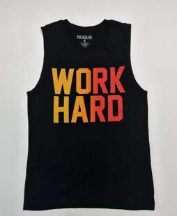 ROGUE美国休闲运动健身无袖t恤背心锻炼训练舒适男士透气圆领