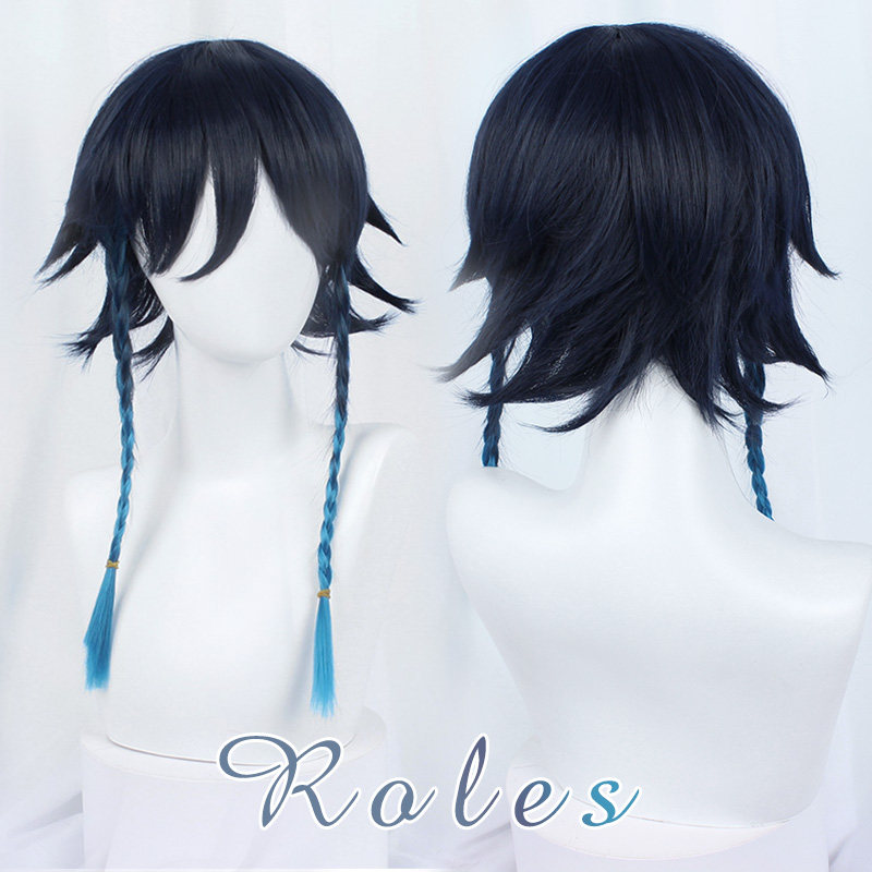 原神 温迪cosplay假发 venti 头皮整体全头现货渐变款假发发型