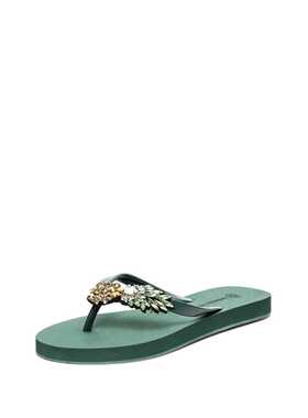 Activatewater 人字拖鞋 凉鞋  菠萝水晶饰扣