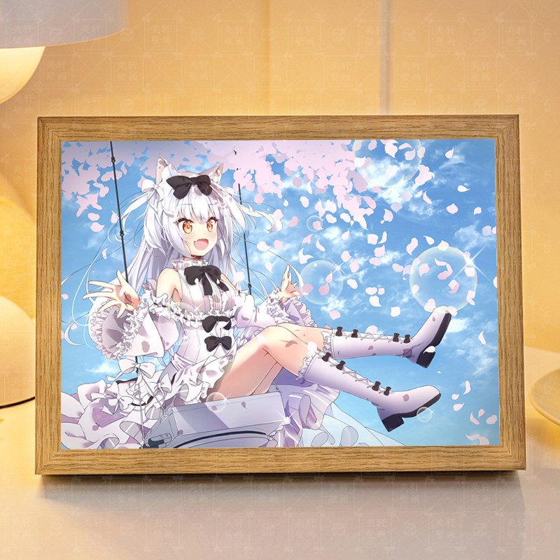 碧蓝航线雪风周边灯光画蓝牙音箱音响手办摆件镜子相框小夜灯装饰