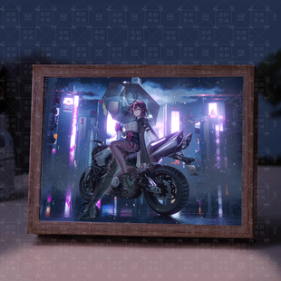 崩铁星铁卡夫卡周边灯光画手办小夜灯摆件相框礼物卧室装饰画