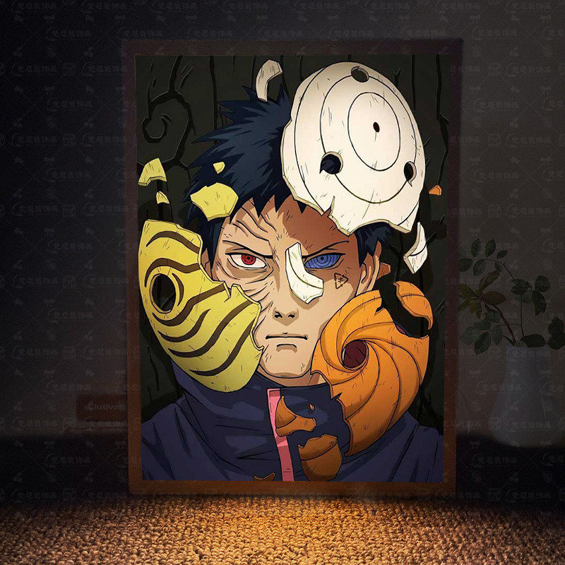 火影宇智波带土周边灯光画电竞房间手办谷子送朋友生日礼物小夜灯
