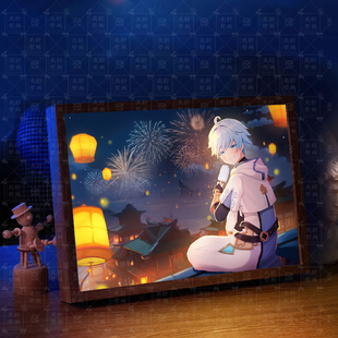 圆肾重云周边灯光画手办摆件生日礼物镜子相框吧唧立牌盲盒小夜灯