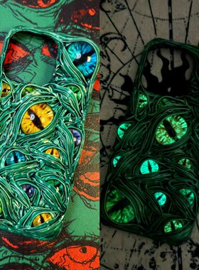 克苏鲁眼睛手工定制立体手机壳