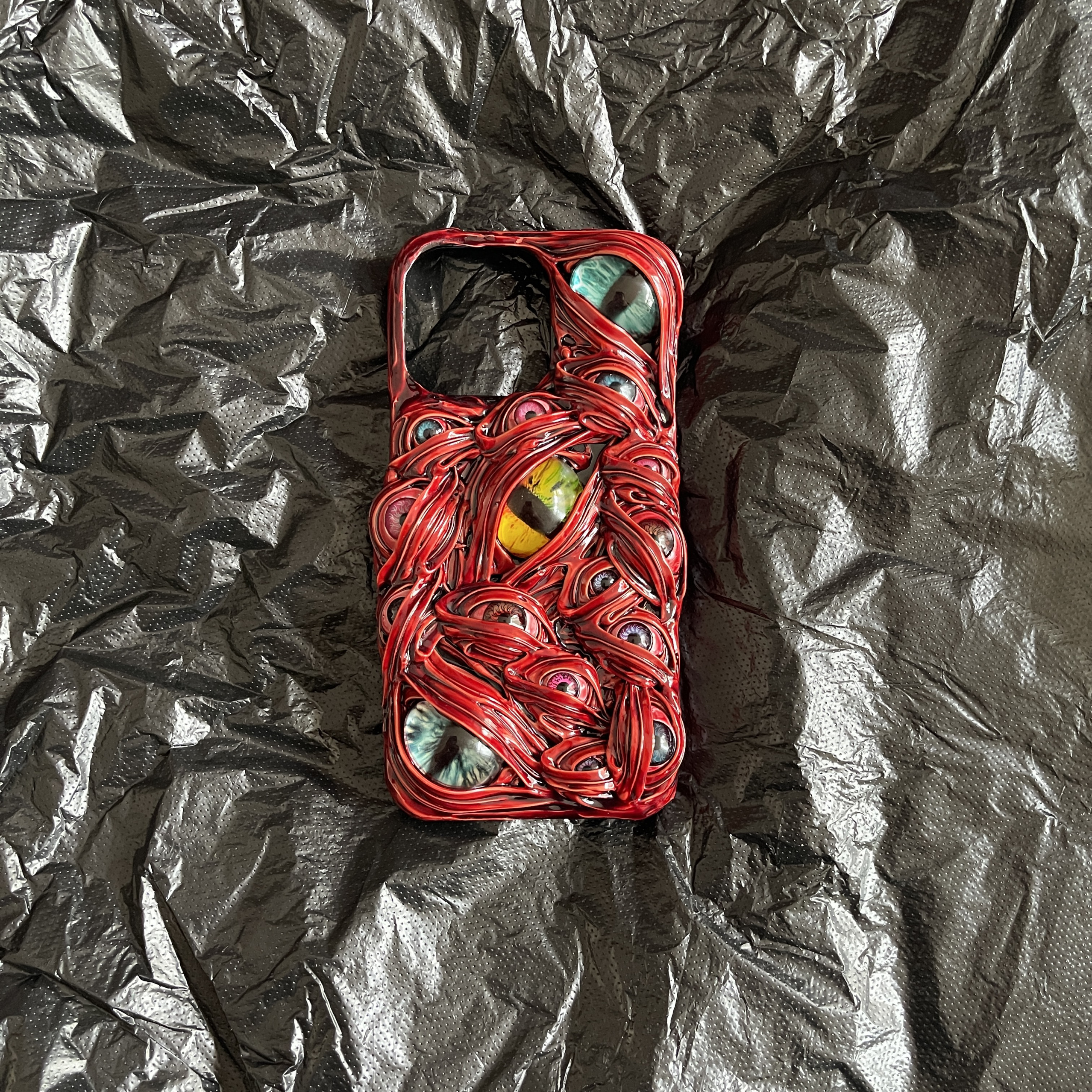 小众立体手工暗黑风手机壳