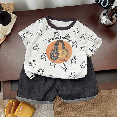 男童短袖套装夏季新款