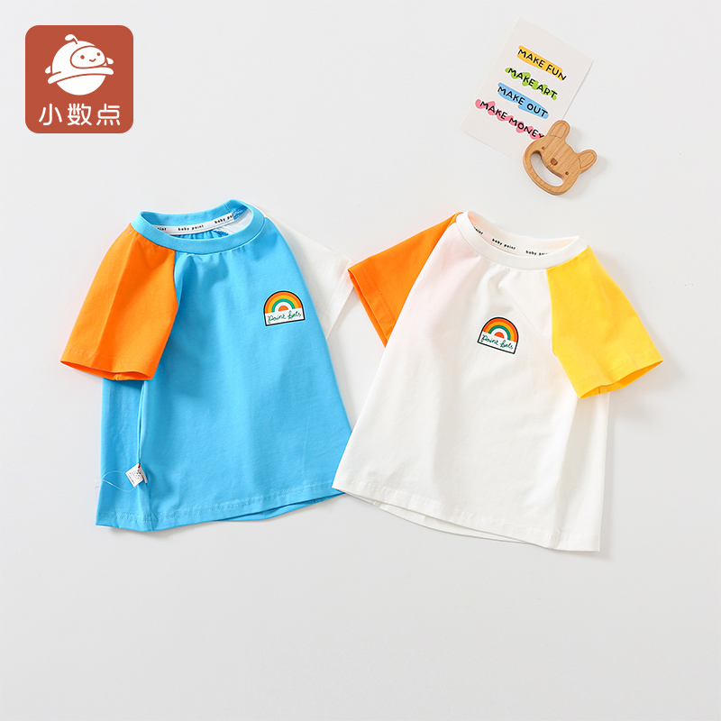 小数点圆领宽松短袖新款T恤