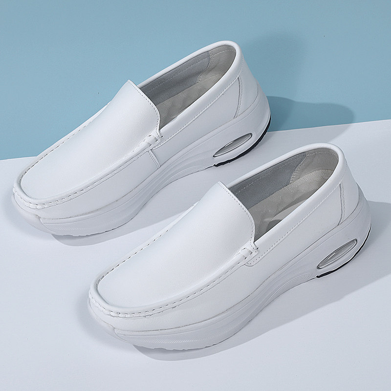 幕思登护士鞋男一脚蹬软底透气不累脚厚底防滑防臭舒适医生工作鞋