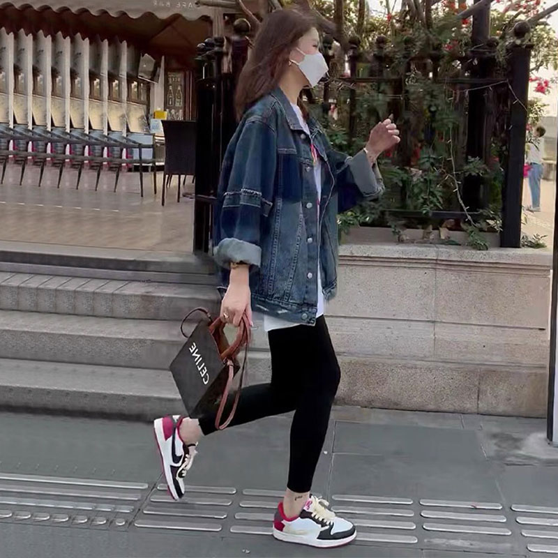 高端休闲显瘦短款长袖大码牛仔衣