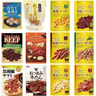 日本直邮那多利贝柱香肠芝士鳕鱼牛肉昆布海带茎便利店零食下酒菜
