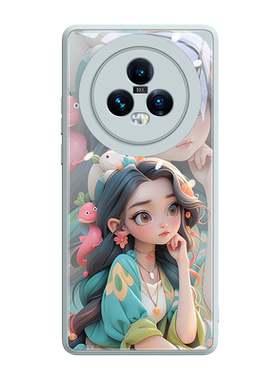 适用公主玻璃魅特手机壳可爱