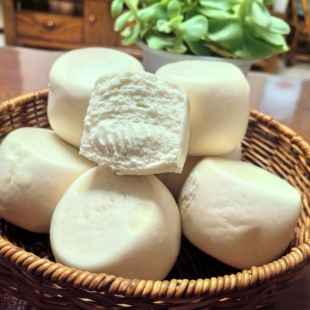 50个椽头馍酵面馒头陕西特产毛女椽头蒸馍手工蒸发酵馒头