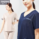 ZaqZeq 手术洗手衣医生服口腔诊所工作服弹力刷手服 檀赫男女短袖