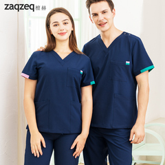 Quần áo giặt tay phòng phẫu thuật Tanhe, quần áo làm việc răng miệng ngắn tay cho bác sĩ nữ, quần áo chà tay phẫu thuật đàn hồi nhanh khô dài tay cho nam đồng phục phòng sạch