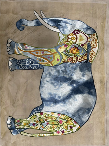 手工刺绣画布画芯1/4丝 60*80 客厅玄关餐厅卧室装饰画