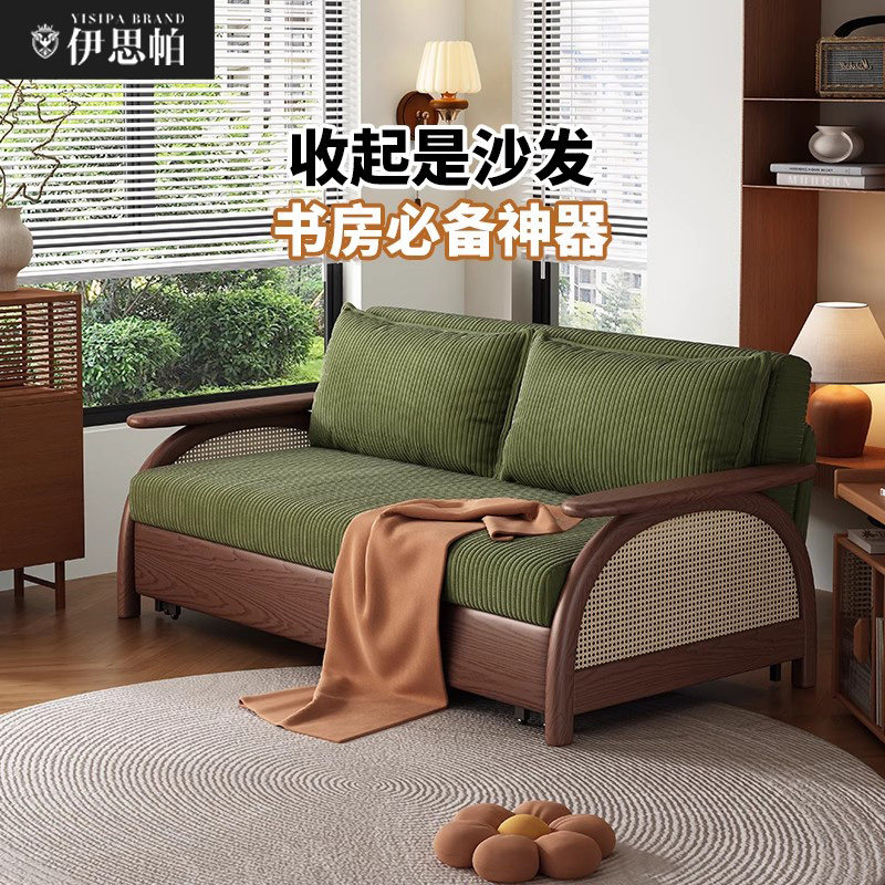 伊思帕岚舒沙发床折叠一体两用单人客厅书房多功能双人新款小沙发