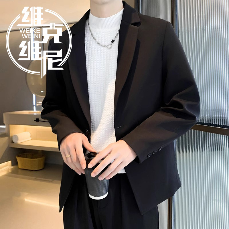 西装外套男士2025年春秋新款韩版潮流休闲帅气高级感商务西服上衣