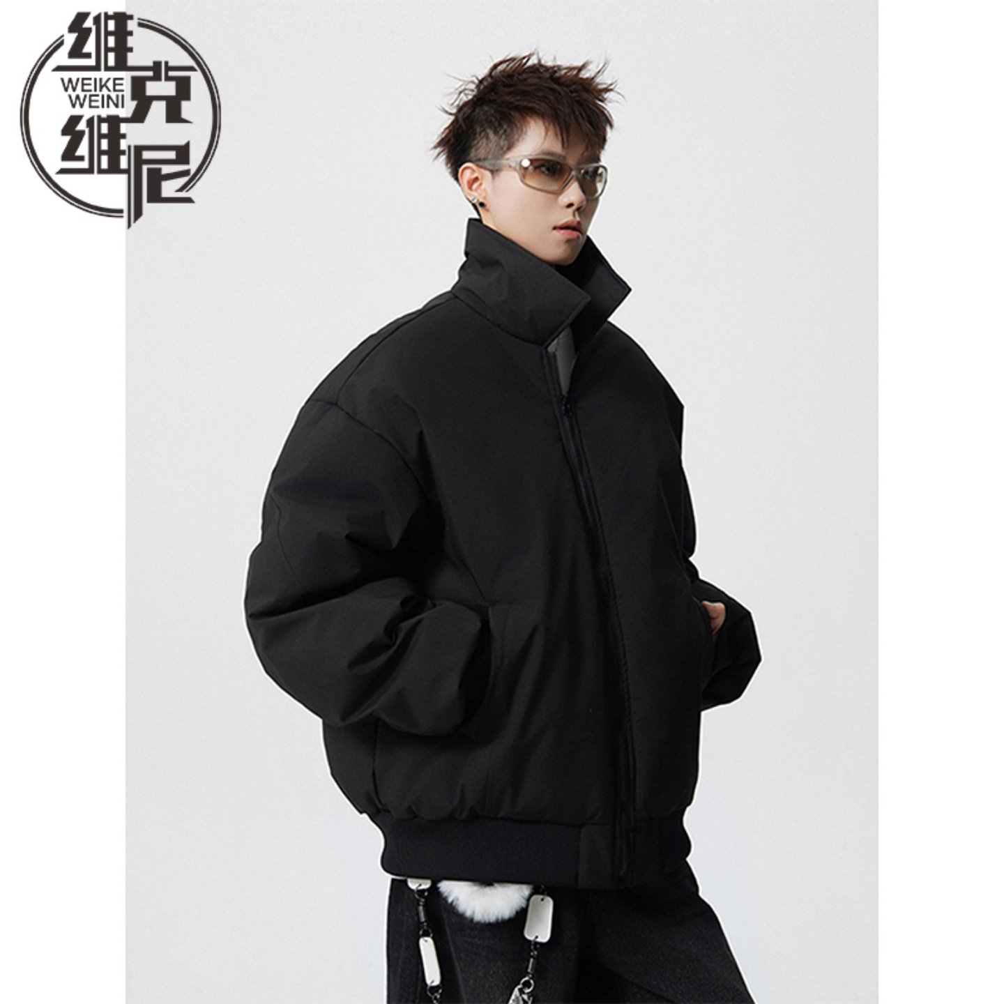 美式飞行员夹克外套男士冬季新款潮牌潮流复古休闲高级感加厚棉服