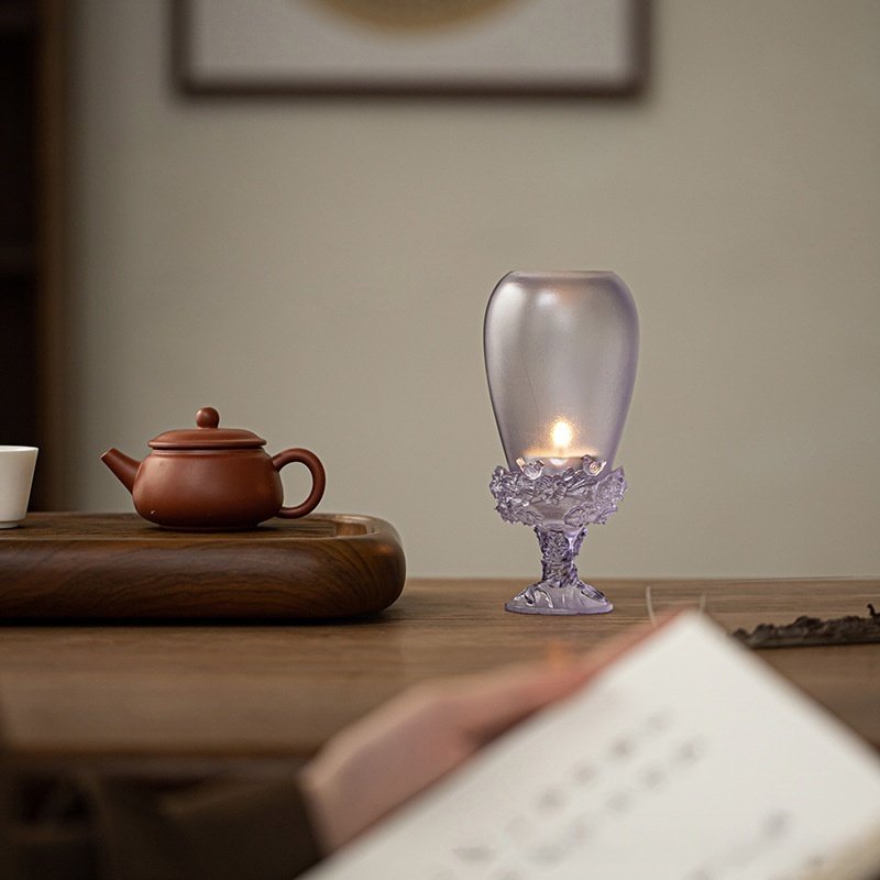新中式禅意古法琉璃烛台香薰蜡烛台家居装饰复古花纹餐桌摆件,家居饰品,烛台,淘宝优惠券,粉丝福利购,淘宝优惠卷