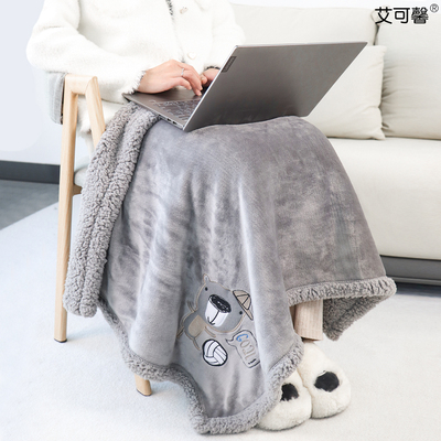 双层加厚毛毯法兰绒+羊羔绒