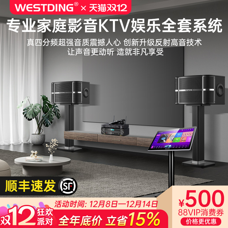 2025新款客厅音响家庭卡拉ok套装ktv唱歌全套设备家用K歌组合音箱