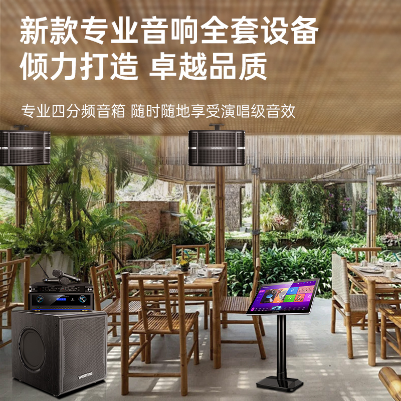 KTV全套音响套装农家乐餐厅专用