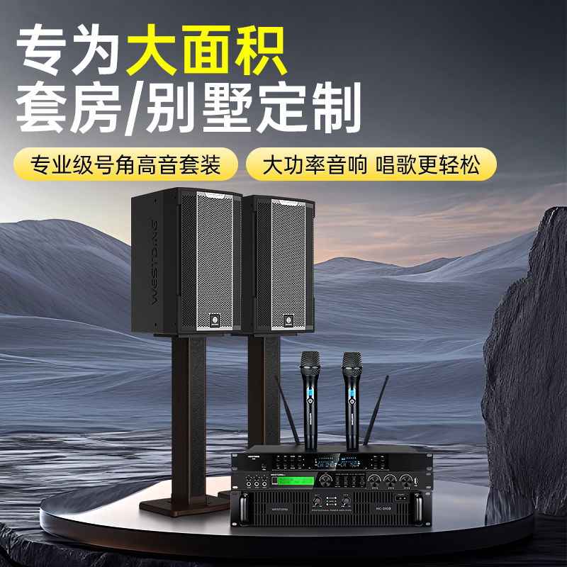 威斯汀战神12寸高端别墅KTV音响套装全套卡拉OK舞台组合音箱设备