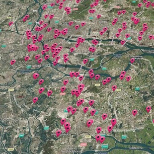 CAD转换KML奥维地图坐标经纬度无偏移导入奥维地图