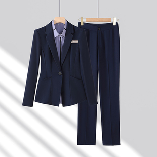 正装西装套装女春秋冬新款气质职业装工装酒店经理餐饮前台工作服
