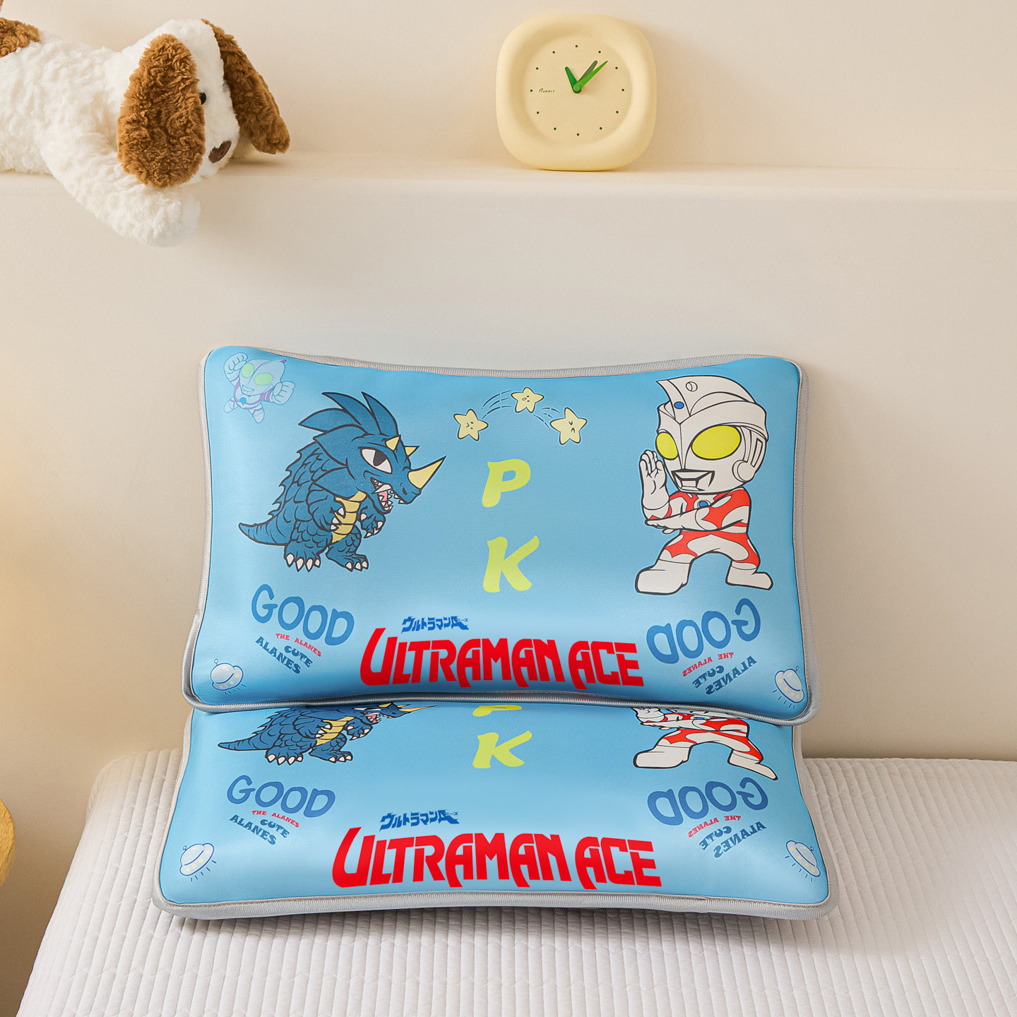 奥特曼婴幼儿童宝宝3-6-12岁以上枕头可拆卸枕套小学生枕芯内胆套