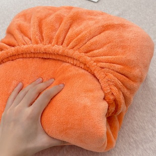 加绒加厚牛奶绒单床笠冬季珊瑚绒床垫罩席梦思床套全包床单保护罩