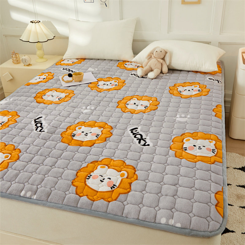牛奶绒床垫软垫薄款家用榻榻米垫被法兰绒垫子单人学生宿舍床褥子