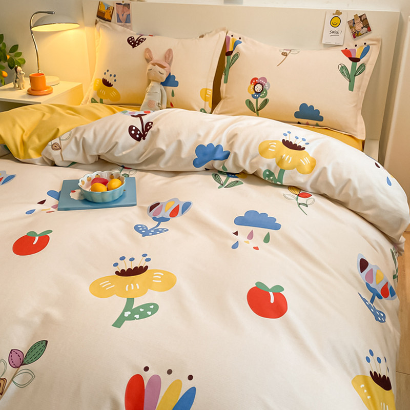 100全棉加厚磨毛150x200单人被套单件纯棉秋冬季1.8x2.2m双人被罩