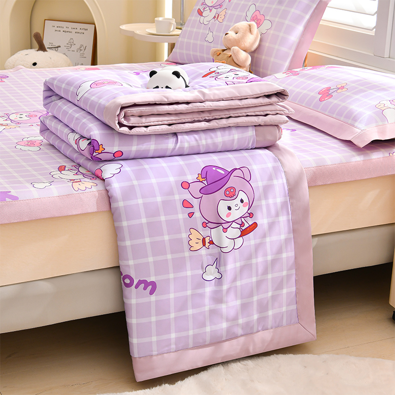 三丽鸥正版授权儿童库洛米空调被夏季冰丝夏凉被幼儿园学生午睡被